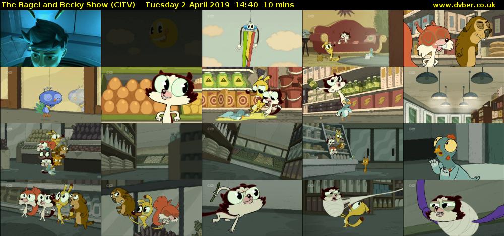The Bagel and Becky Show (CITV) Tuesday 2 April 2019 14:40 - 14:50