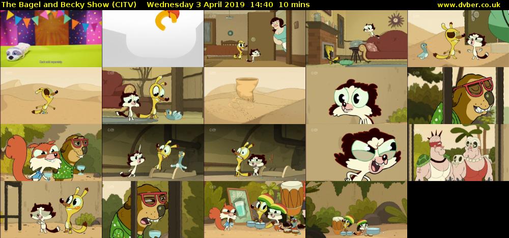 The Bagel and Becky Show (CITV) Wednesday 3 April 2019 14:40 - 14:50