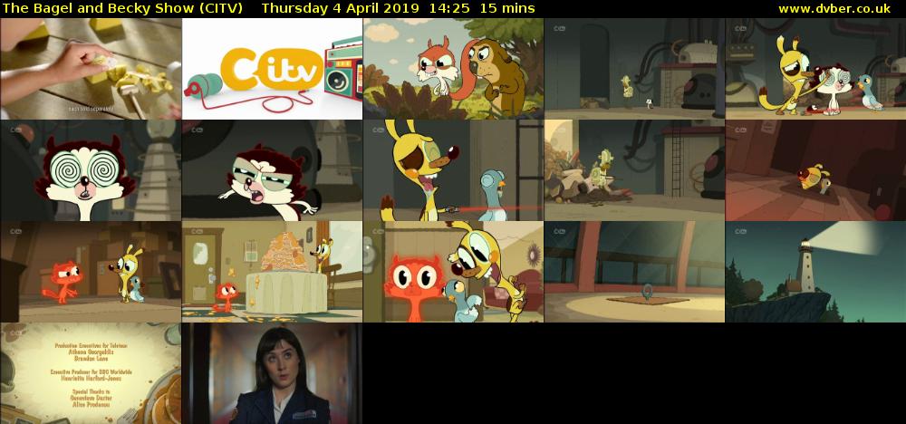 The Bagel and Becky Show (CITV) Thursday 4 April 2019 14:25 - 14:40