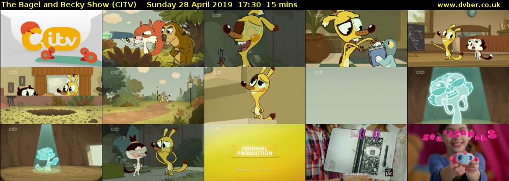 The Bagel and Becky Show (CITV) Sunday 28 April 2019 17:30 - 17:45