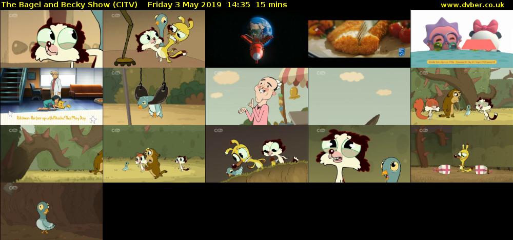 The Bagel and Becky Show (CITV) Friday 3 May 2019 14:35 - 14:50
