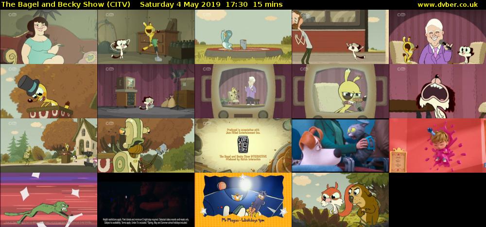 The Bagel and Becky Show (CITV) Saturday 4 May 2019 17:30 - 17:45