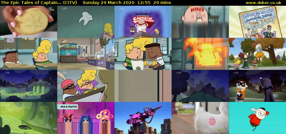 The Epic Tales of Captain... (CITV) Sunday 29 March 2020 12:55 - 13:24