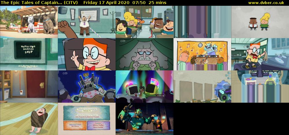 The Epic Tales of Captain... (CITV) Friday 17 April 2020 07:50 - 08:15