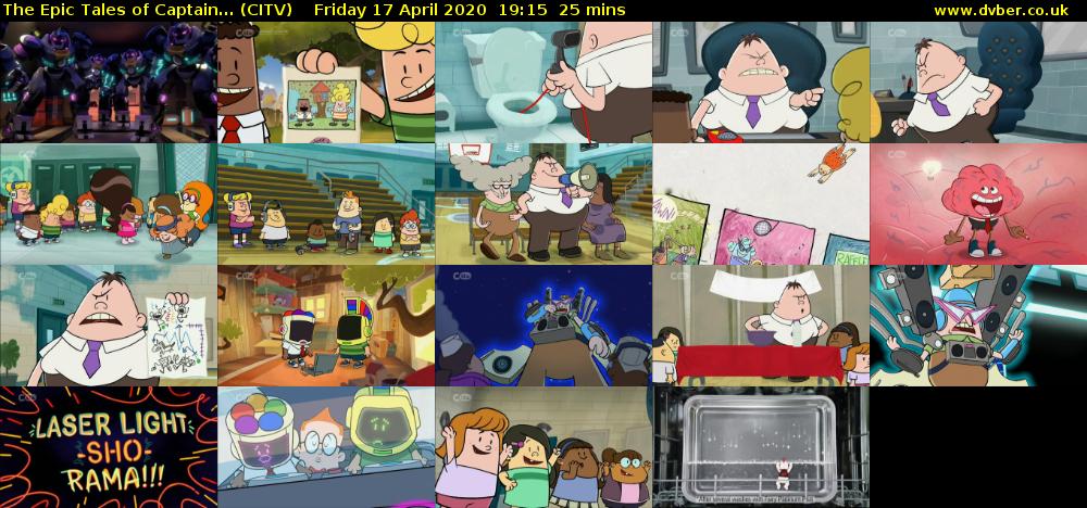 The Epic Tales of Captain... (CITV) Friday 17 April 2020 19:15 - 19:40