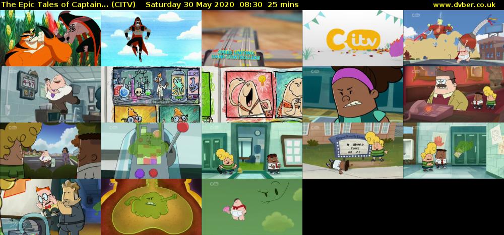 The Epic Tales of Captain... (CITV) Saturday 30 May 2020 08:30 - 08:55