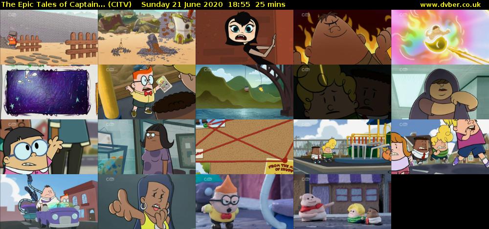 The Epic Tales of Captain... (CITV) Sunday 21 June 2020 18:55 - 19:20