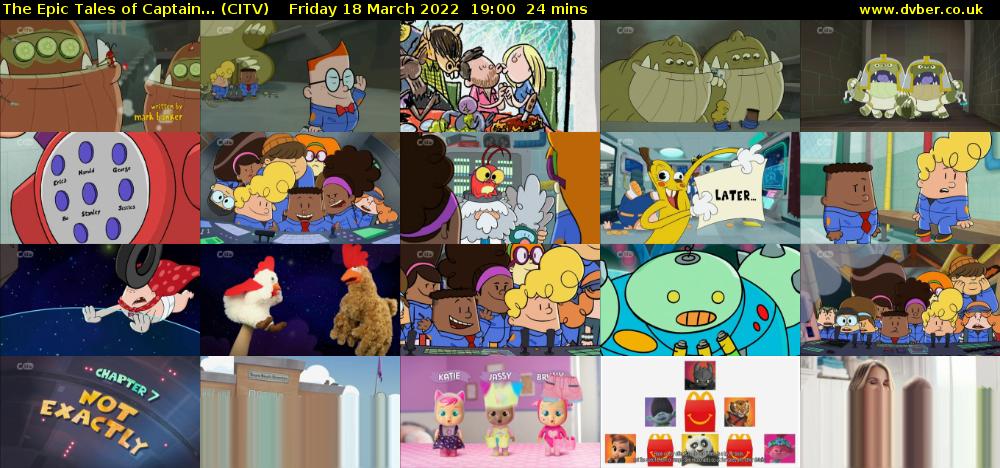 The Epic Tales of Captain... (CITV) Friday 18 March 2022 19:00 - 19:24