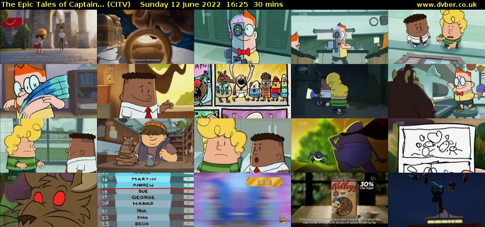 The Epic Tales of Captain... (CITV) Sunday 12 June 2022 16:25 - 16:55