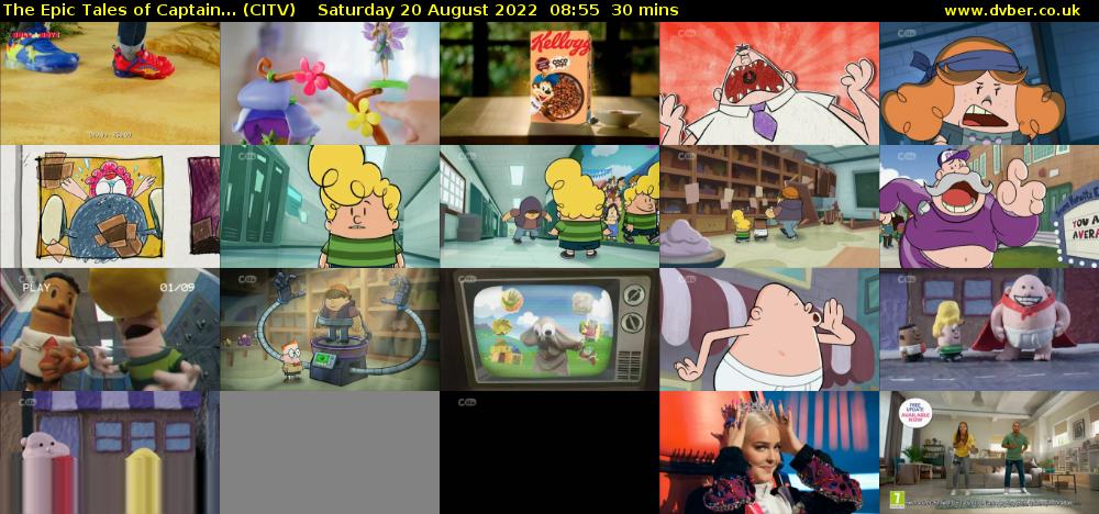 The Epic Tales of Captain... (CITV) Saturday 20 August 2022 08:55 - 09:25