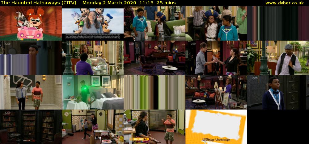 The Haunted Hathaways (CITV) Monday 2 March 2020 11:15 - 11:40