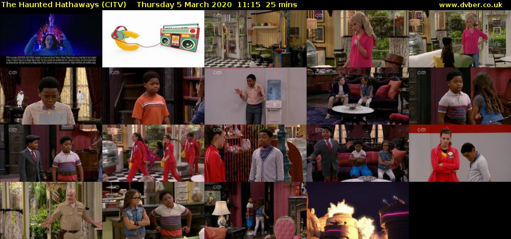 The Haunted Hathaways (CITV) Thursday 5 March 2020 11:15 - 11:40