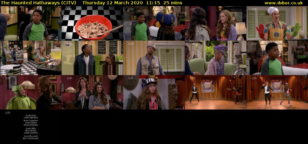 The Haunted Hathaways (CITV) Thursday 12 March 2020 11:15 - 11:40