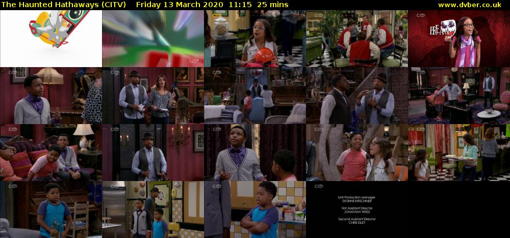 The Haunted Hathaways (CITV) Friday 13 March 2020 11:15 - 11:40