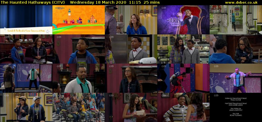 The Haunted Hathaways (CITV) Wednesday 18 March 2020 11:15 - 11:40