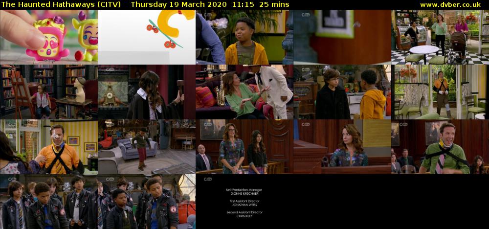 The Haunted Hathaways (CITV) Thursday 19 March 2020 11:15 - 11:40
