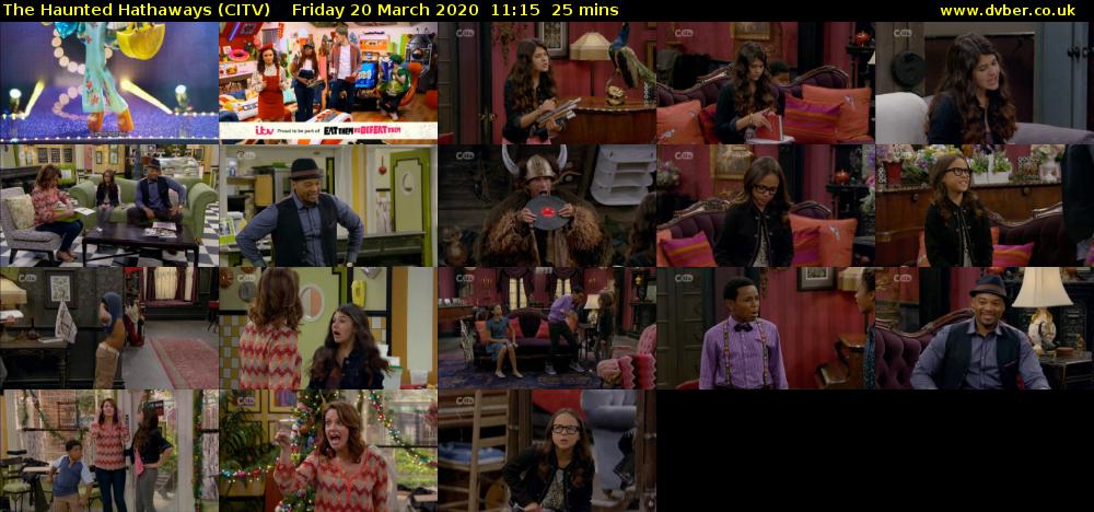 The Haunted Hathaways (CITV) Friday 20 March 2020 11:15 - 11:40