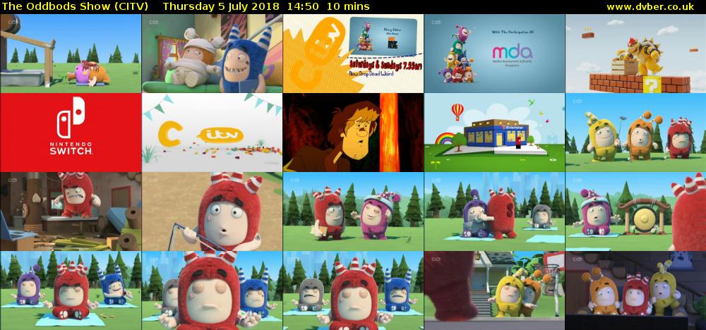 The Oddbods Show (CITV) Thursday 5 July 2018 14:50 - 15:00