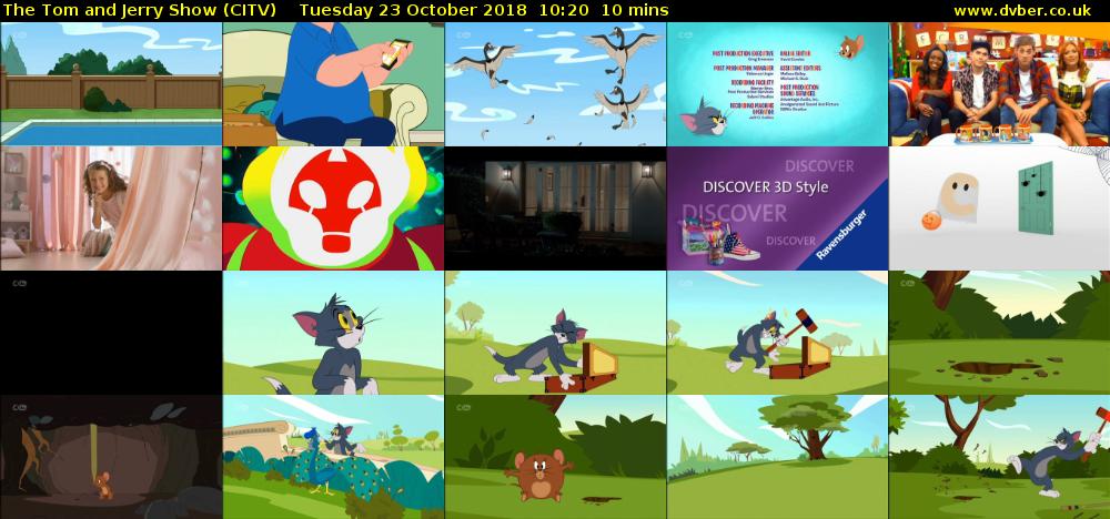 The Tom and Jerry Show (CITV) Tuesday 23 October 2018 10:20 - 10:30