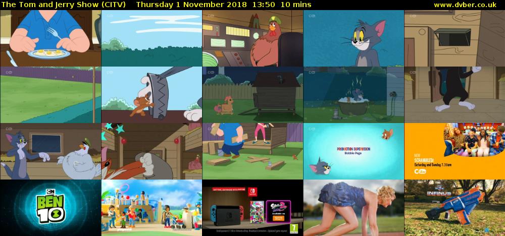 The Tom and Jerry Show (CITV) Thursday 1 November 2018 13:50 - 14:00