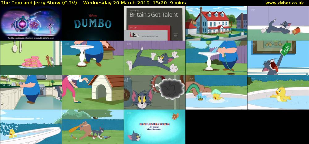 The Tom and Jerry Show (CITV) Wednesday 20 March 2019 15:20 - 15:29