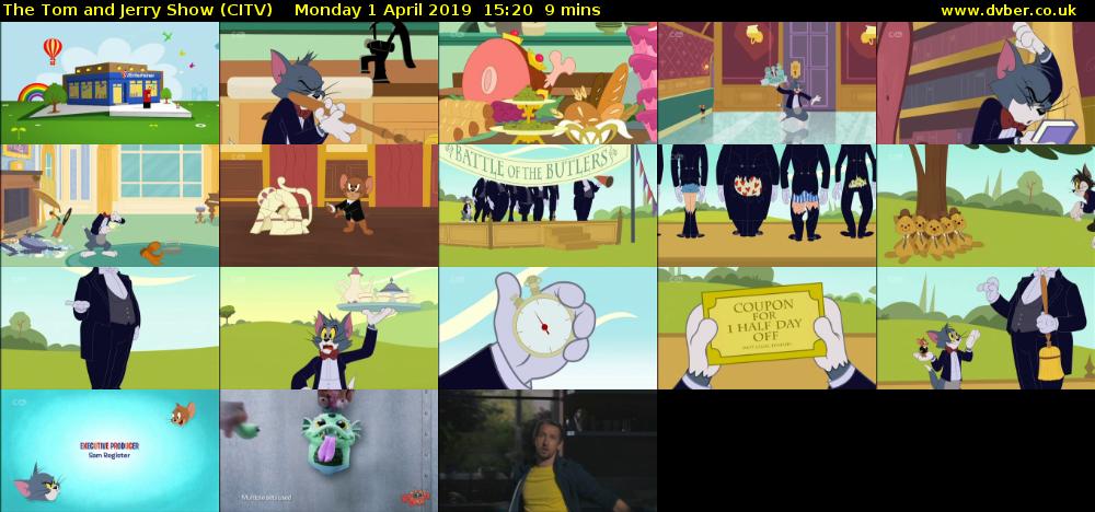 The Tom and Jerry Show (CITV) Monday 1 April 2019 15:20 - 15:29