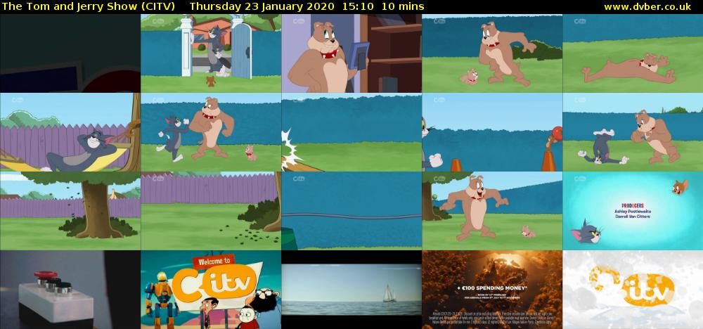 The Tom and Jerry Show (CITV) Thursday 23 January 2020 15:10 - 15:20