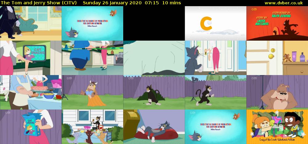 The Tom and Jerry Show (CITV) Sunday 26 January 2020 07:15 - 07:25