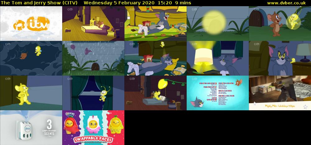 The Tom and Jerry Show (CITV) Wednesday 5 February 2020 15:20 - 15:29