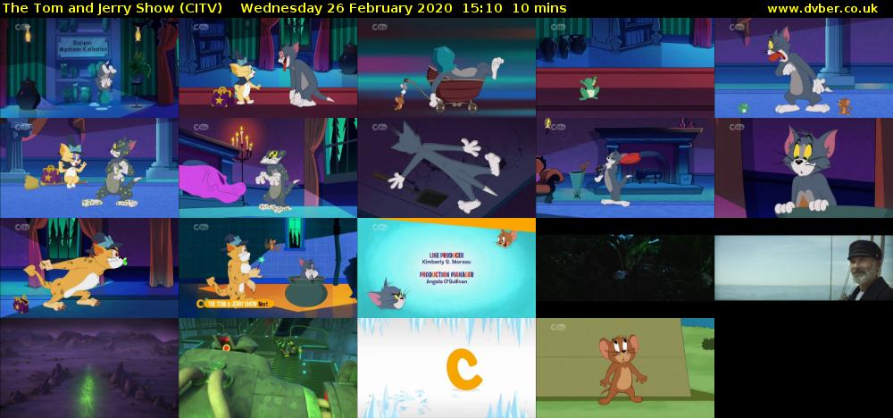 The Tom and Jerry Show (CITV) Wednesday 26 February 2020 15:10 - 15:20