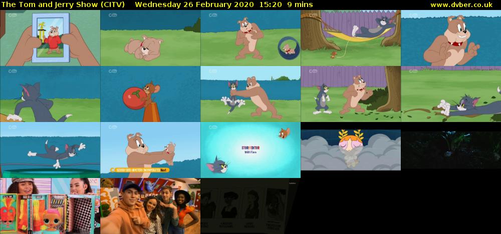 The Tom and Jerry Show (CITV) Wednesday 26 February 2020 15:20 - 15:29