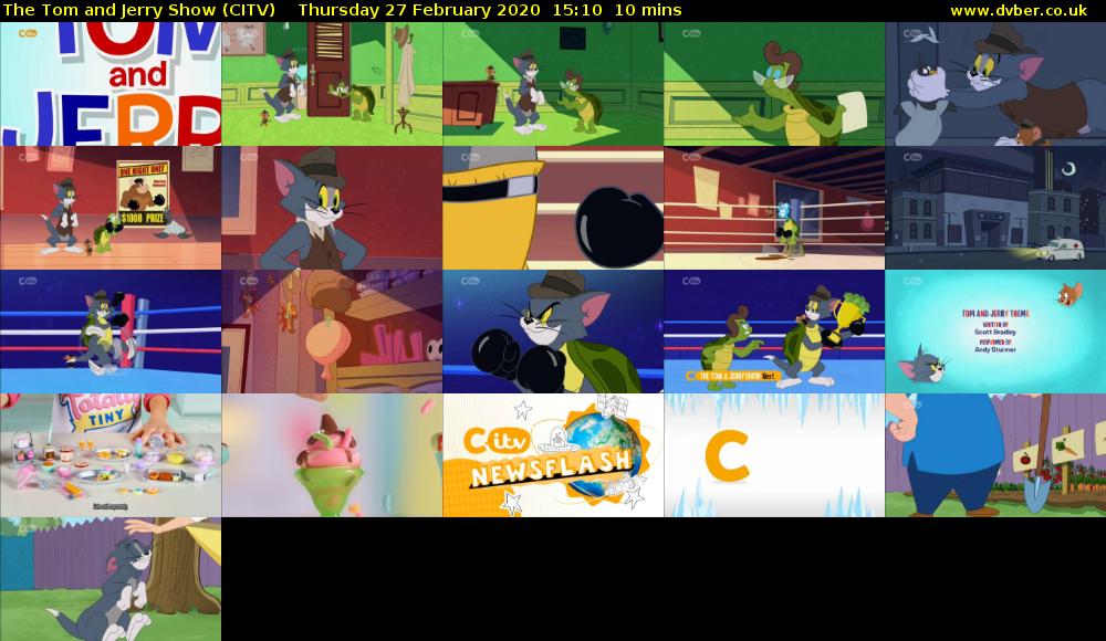 The Tom and Jerry Show (CITV) Thursday 27 February 2020 15:10 - 15:20