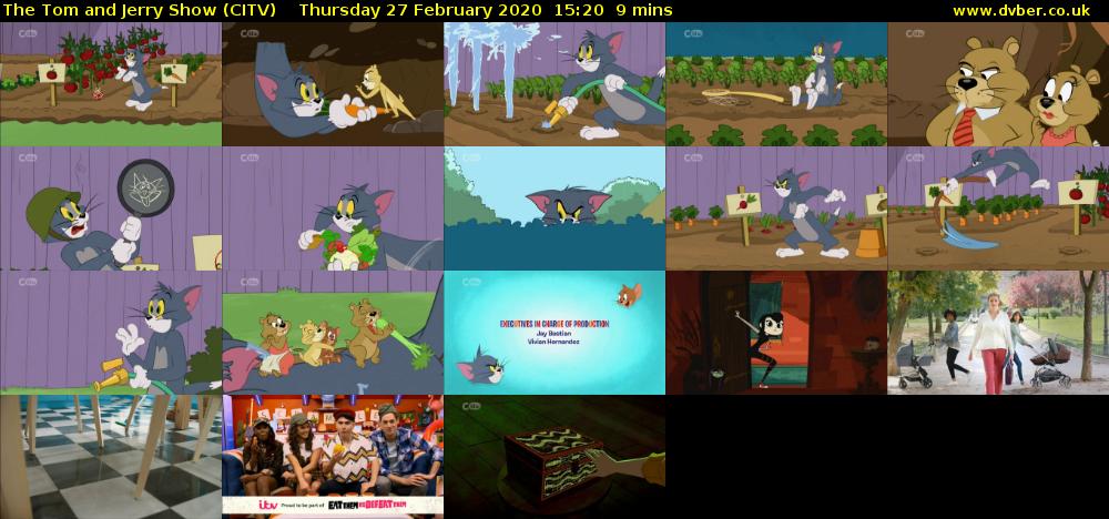 The Tom and Jerry Show (CITV) Thursday 27 February 2020 15:20 - 15:29