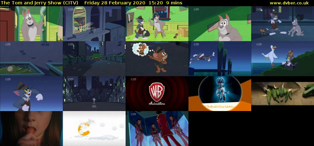 The Tom and Jerry Show (CITV) Friday 28 February 2020 15:20 - 15:29