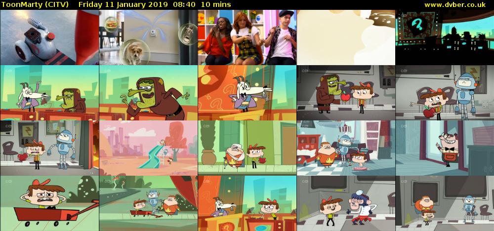 ToonMarty (CITV) Friday 11 January 2019 08:40 - 08:50