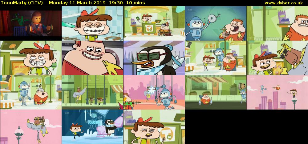 ToonMarty (CITV) Monday 11 March 2019 19:30 - 19:40