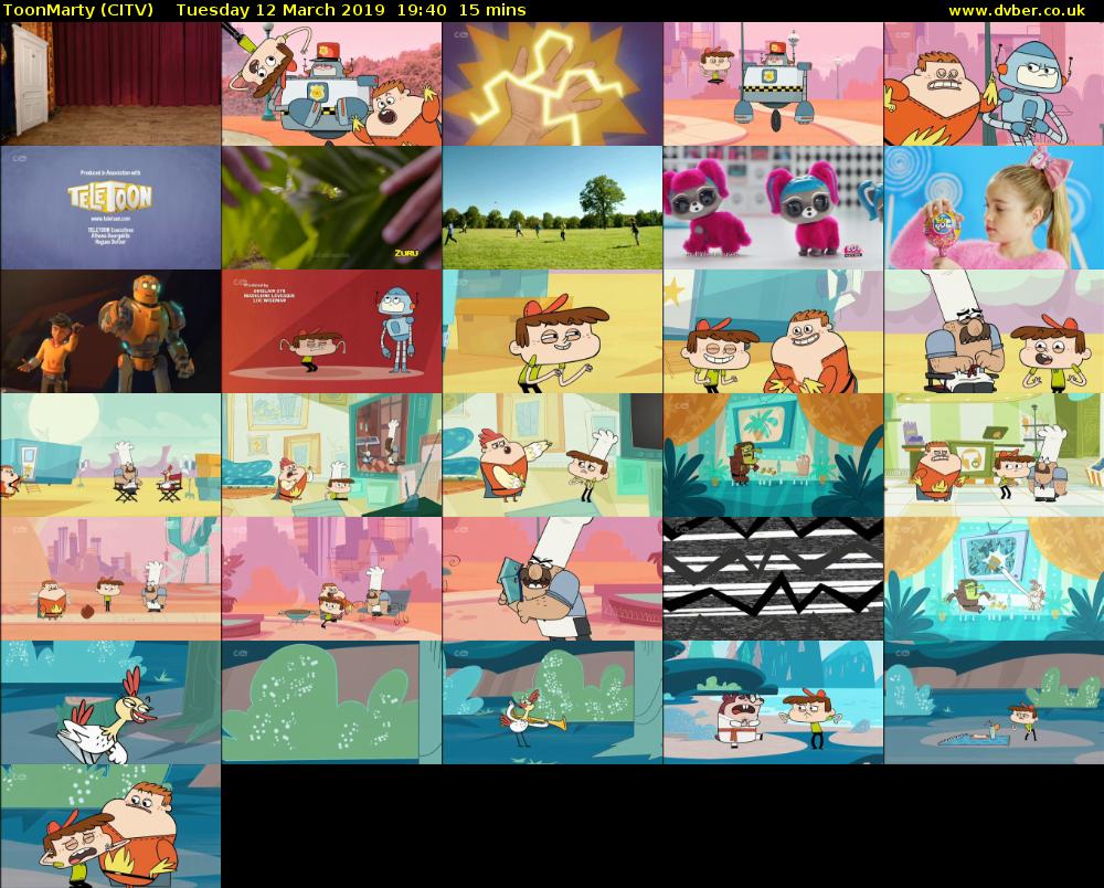 ToonMarty (CITV) Tuesday 12 March 2019 19:40 - 19:55