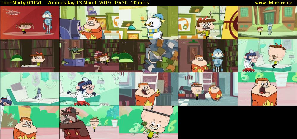ToonMarty (CITV) Wednesday 13 March 2019 19:30 - 19:40