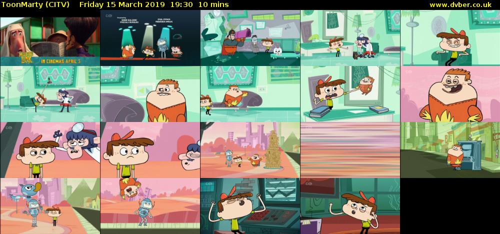ToonMarty (CITV) Friday 15 March 2019 19:30 - 19:40