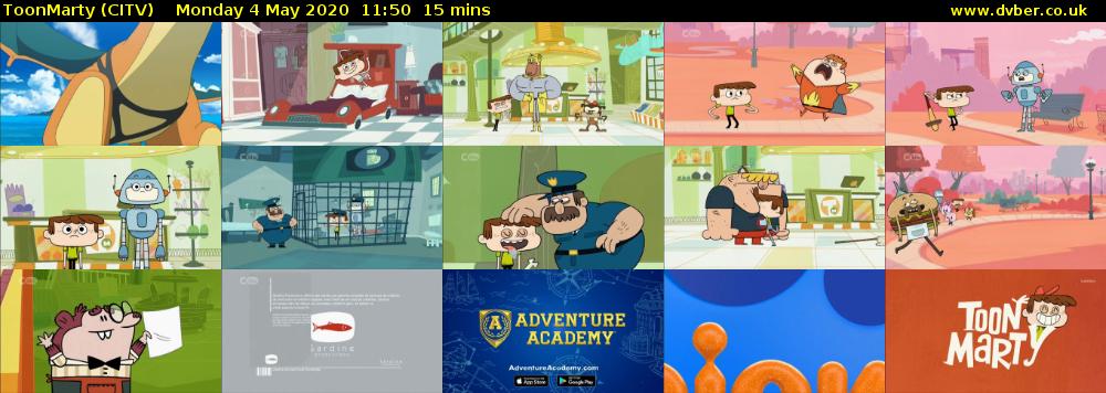 ToonMarty (CITV) Monday 4 May 2020 11:50 - 12:05