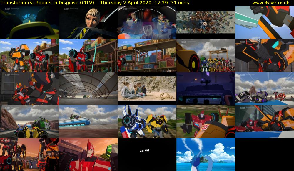 Transformers: Robots in Disguise (CITV) Thursday 2 April 2020 12:29 - 13:00