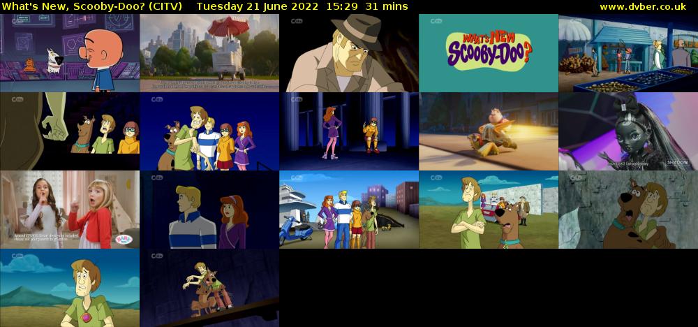 What's New, Scooby-Doo? (CITV) Tuesday 21 June 2022 15:29 - 16:00