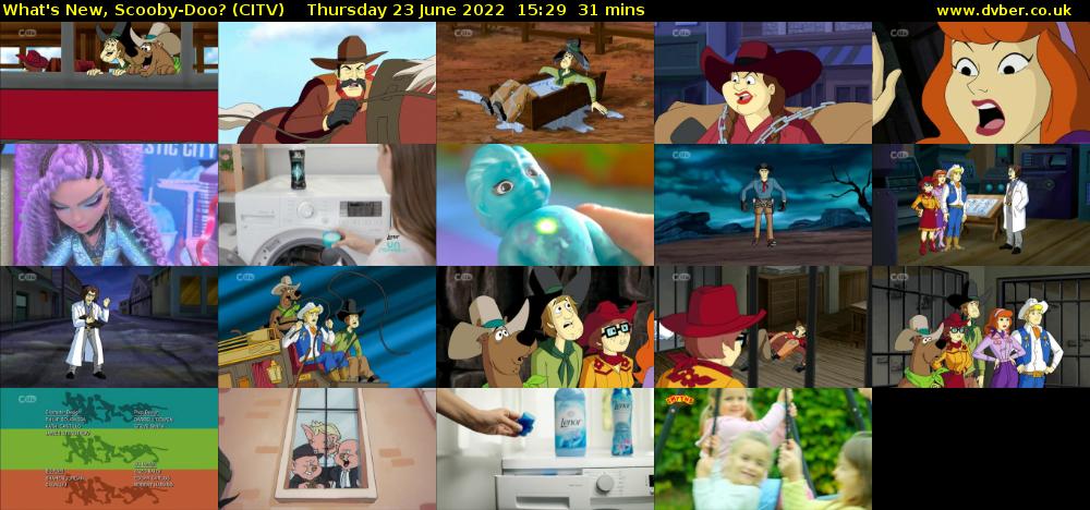 What's New, Scooby-Doo? (CITV) Thursday 23 June 2022 15:29 - 16:00