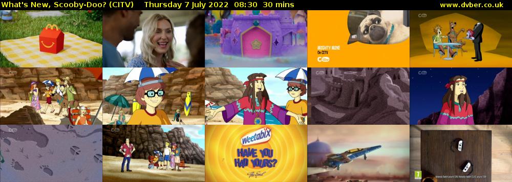 What's New, Scooby-Doo? (CITV) Thursday 7 July 2022 08:30 - 09:00