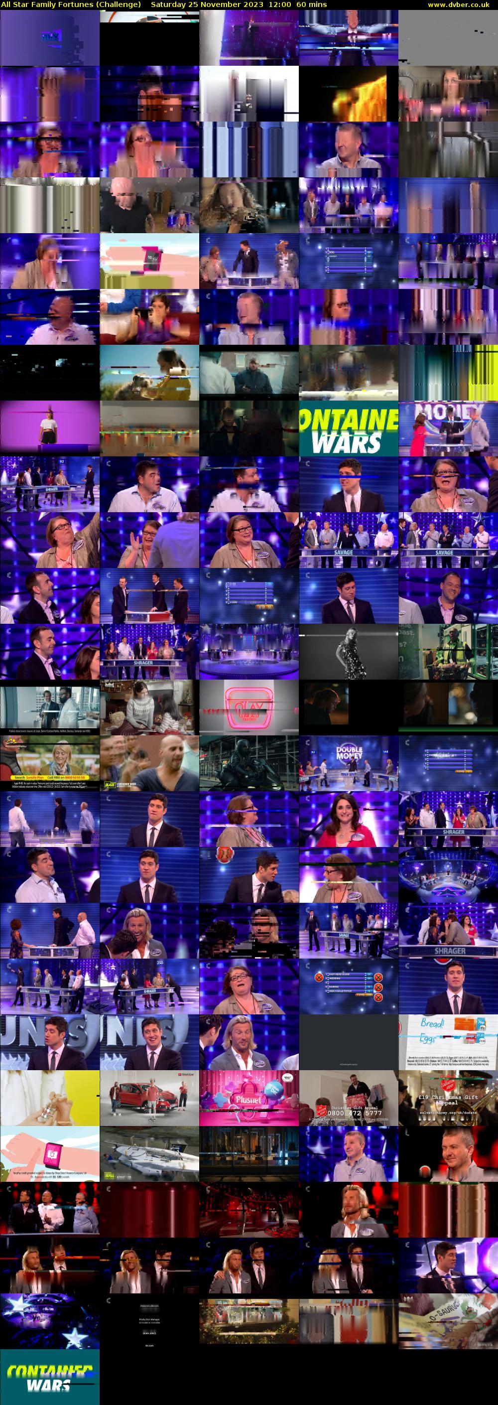 All Star Family Fortunes (Challenge) Saturday 25 November 2023 12:00 - 13:00