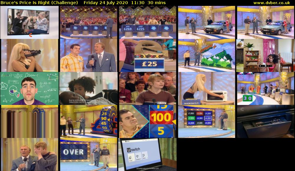 Bruce's Price Is Right (Challenge) Friday 24 July 2020 11:30 - 12:00
