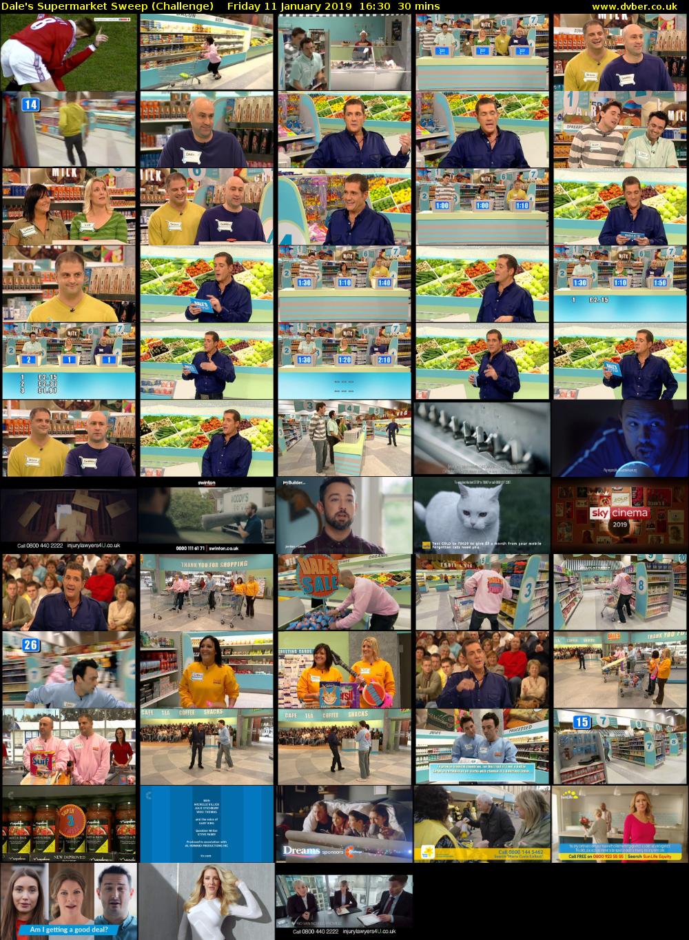 Dale's Supermarket Sweep (Challenge) Friday 11 January 2019 16:30 - 17:00