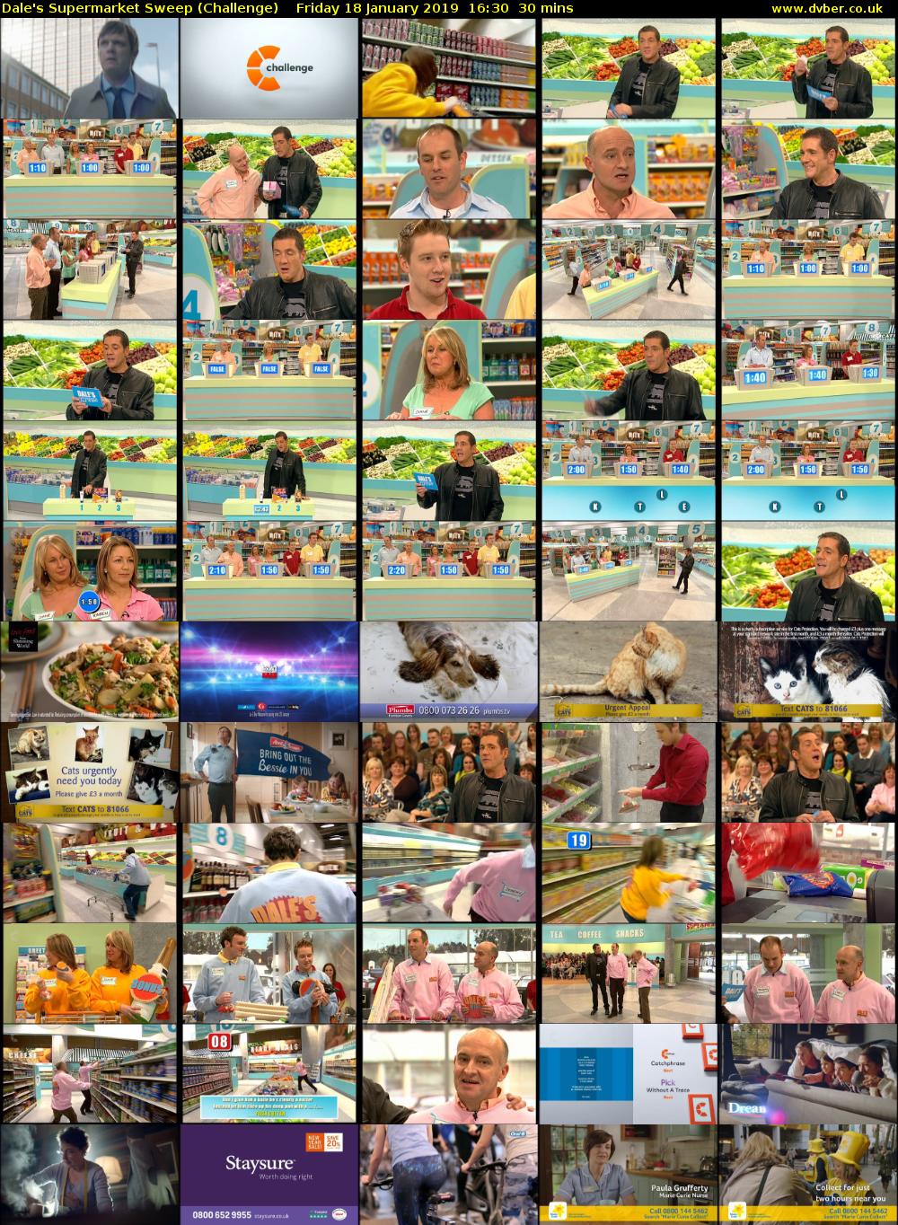 Dale's Supermarket Sweep (Challenge) Friday 18 January 2019 16:30 - 17:00