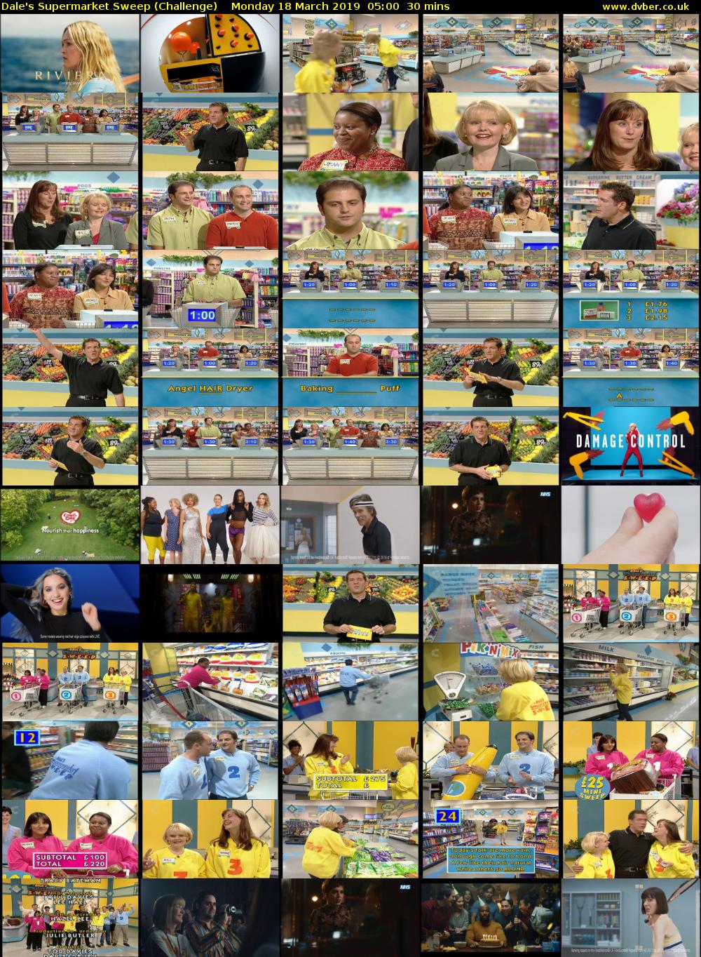 Dale's Supermarket Sweep (Challenge) Monday 18 March 2019 05:00 - 05:30