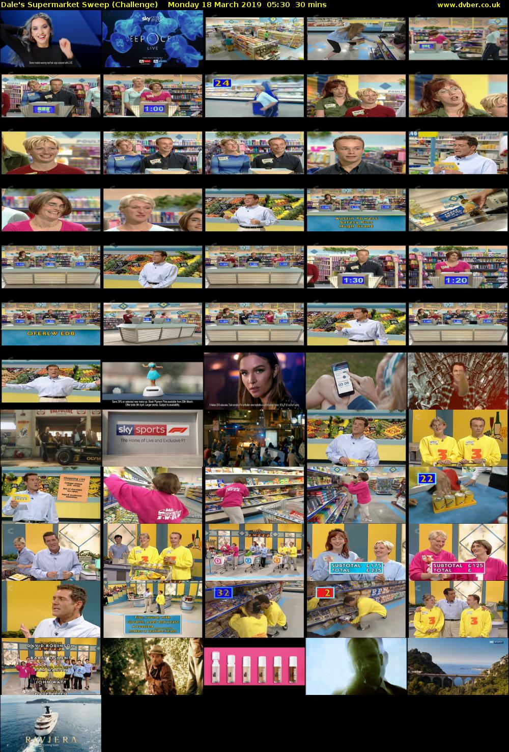 Dale's Supermarket Sweep (Challenge) Monday 18 March 2019 05:30 - 06:00